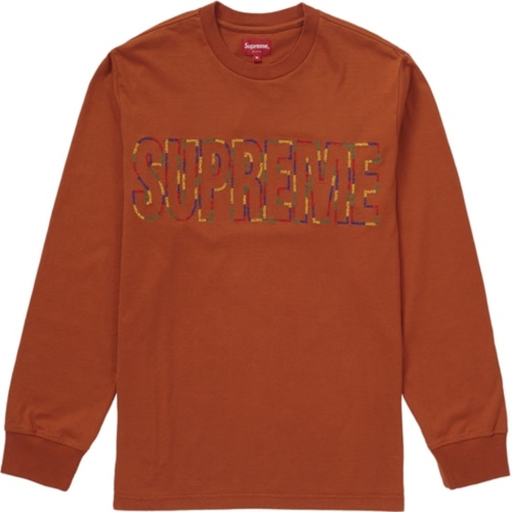 Supreme International L/S Tee (Rust) XL